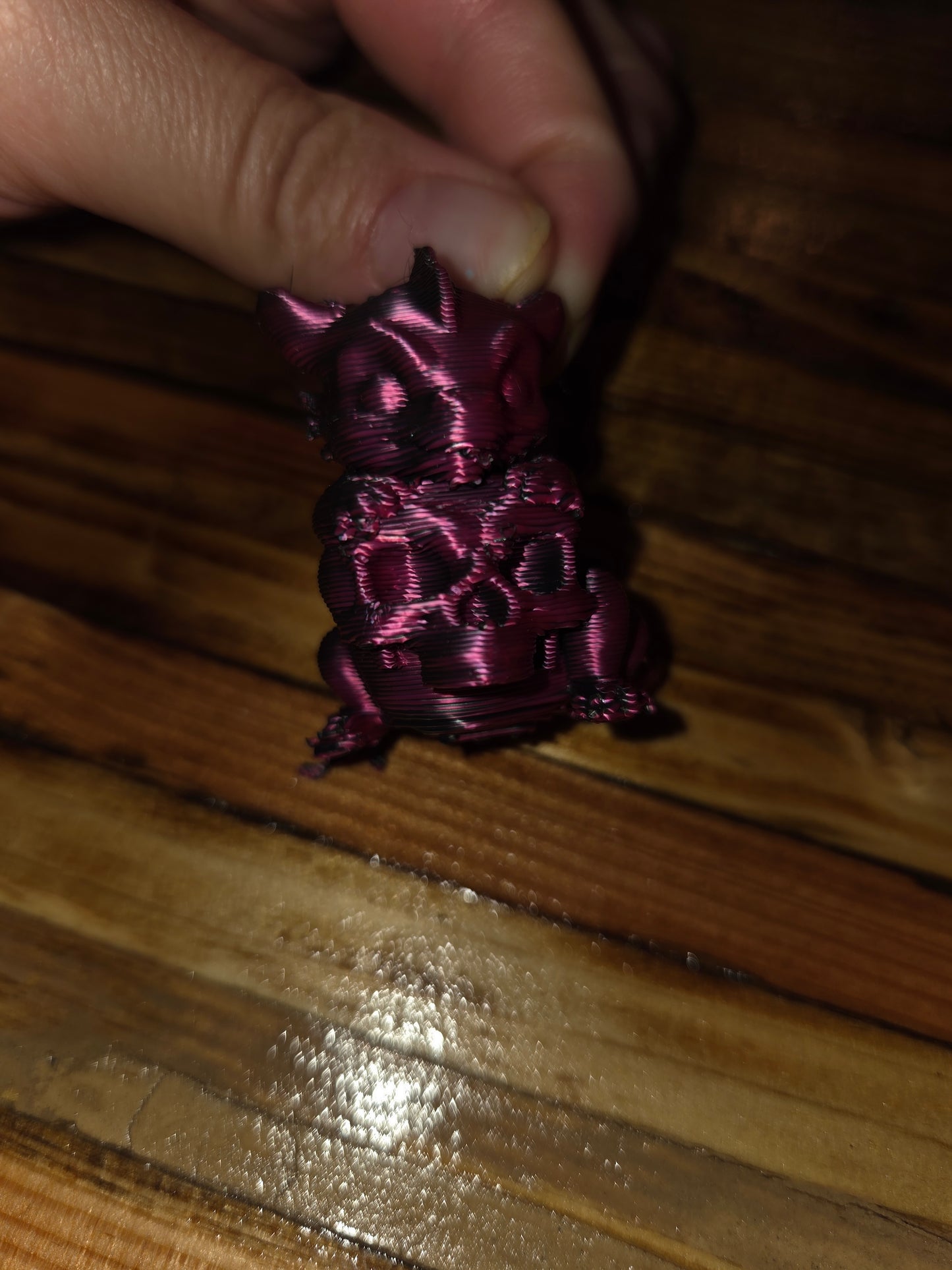 Small baby dragon with skull